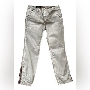 New J.Crew women's utility tan pants size 29 mid-rise 97% cotton